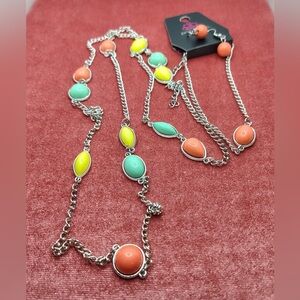 Paparazzi Colorful Beaded Necklace and Earring Set
